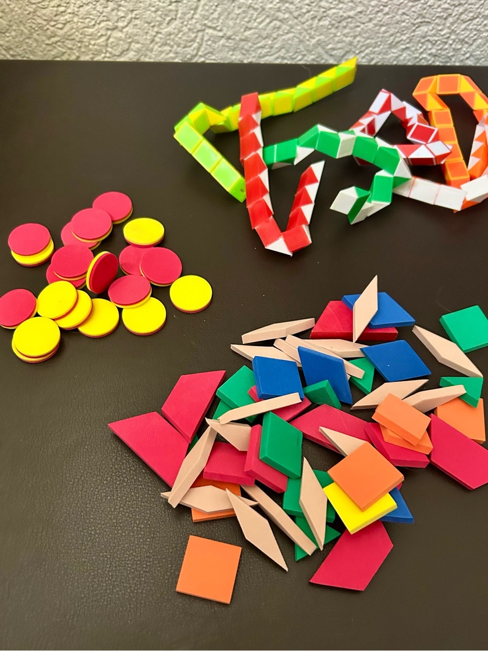 Classroom/Geometric/Sensory Kids Pattern Blocks and Counters Sets